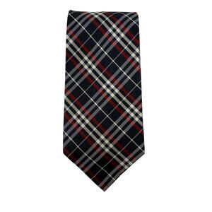 Polo Ralph Lauren Tie Men's Red and Blue Tartan Plaid 100% Silk Classic Necktie